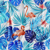 Floral Kingfisher Bird Printed Fabric Material Online 11